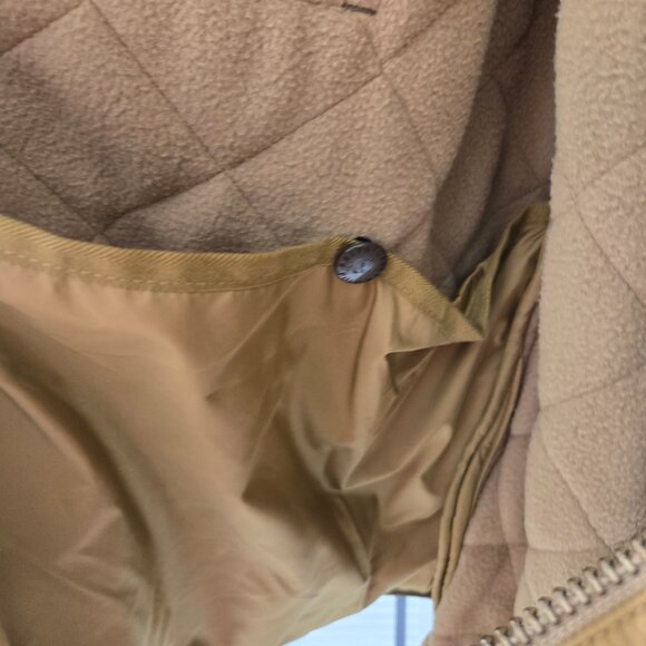 Vintage Polo Ralph Lauren Jacket Mens XL Tan Quilted Insulated Fleece Lined - Picture 11 of 16